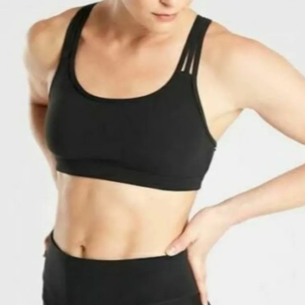 Athleta Fully Focused Black Sports Bra